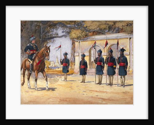 Soldiers of the 10th Duke of Cambridge's Own Lancers, 'The Quarter Guard' by Alfred Crowdy Lovett