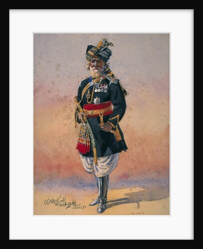 Honorary Native Commandment Nawab Sir Hafiz Muhammad Abdullah Khan, KCIE by Alfred Crowdy Lovett