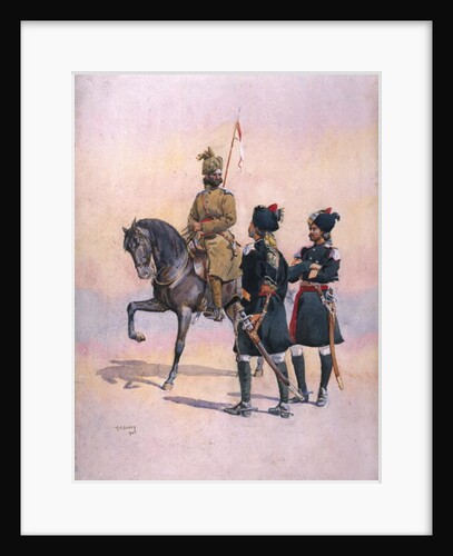 Soldier of the 37th Lancers Baluch, the 36th Jacob's Horse Pathan and the 35th Scinde Horse, Kot Daffadar Baluch by Alfred Crowdy Lovett