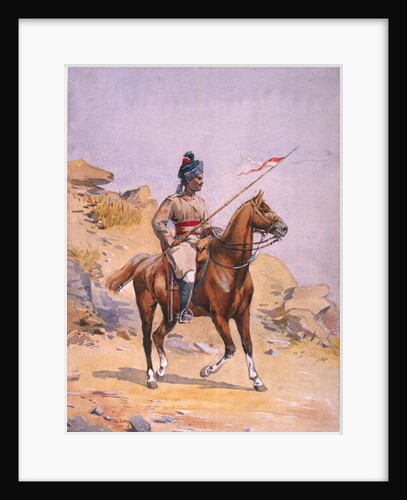 Soldier of the 38th Prince of Wales's Own Central India Gorse, Lance Dafadar Gakbar by Alfred Crowdy Lovett