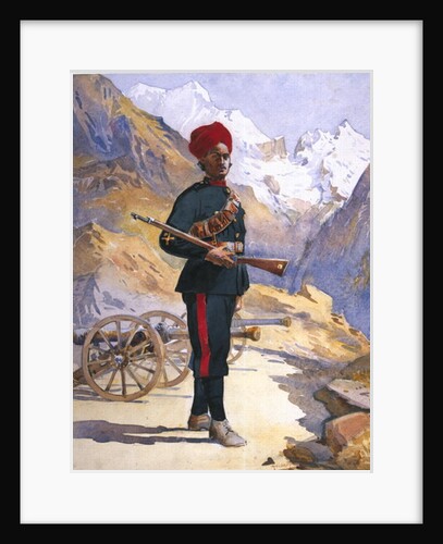 Gunner of the Mountain Battery, Punjabi Musalman by Alfred Crowdy Lovett