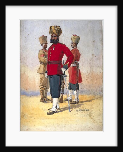 Soldiers of the 1st and 3rd Brahmans, Subadar by Alfred Crowdy Lovett