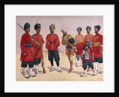 Soldiers of the Rajput Regiment by Alfred Crowdy Lovett