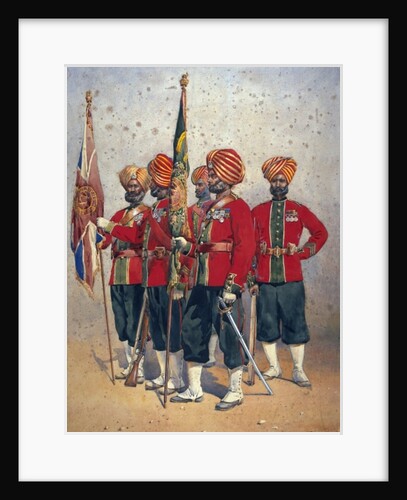 Soldiers of the 15th Ludhiana Sikhs by Alfred Crowdy Lovett