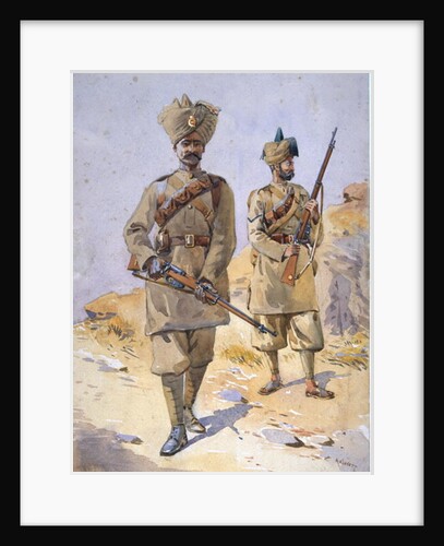 Soldiers of the 30th Punjabis, Awan and the 20th Duke of Cambridge's Own Infantry by Alfred Crowdy Lovett