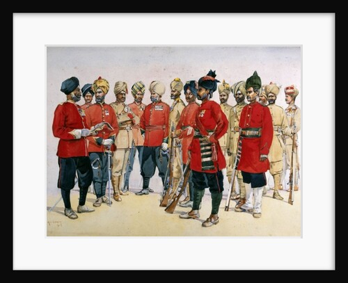 VCO's, NCO's and sepoys of various Punjab Regiments by Alfred Crowdy Lovett