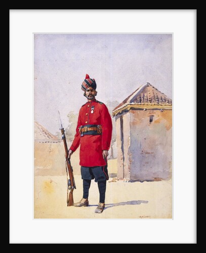 Soldier of the 22nd Punjabis Awan of Shahpur by Alfred Crowdy Lovett