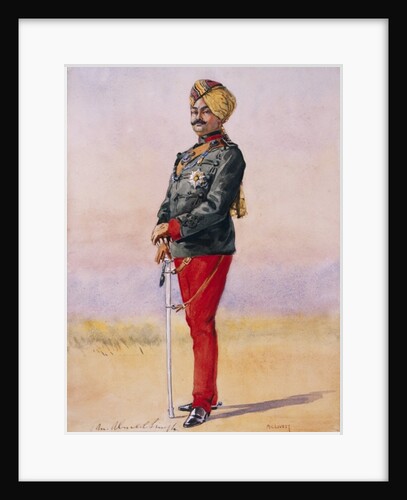 Honorary Major H.H. Sir Umed Singh Bahadur, Maharao of Kota by Alfred Crowdy Lovett