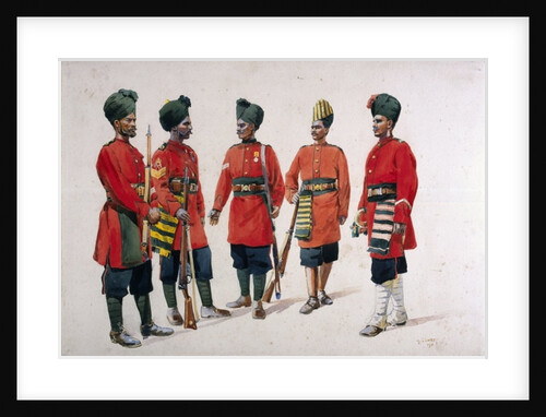 Soldiers of the Former 'Hyderabad Contingent Infantry' by Alfred Crowdy Lovett