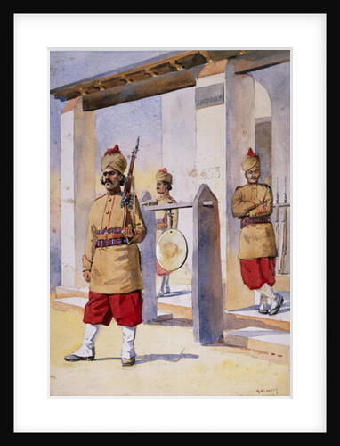 Soldiers of the 124th Duchess of Connaught's Own Baluchistan Infantry by Alfred Crowdy Lovett