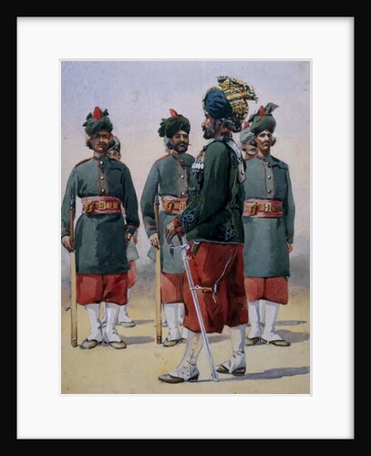 Soldiers of the 127th Queen Mary's Own Baluch Light Infantry by Alfred Crowdy Lovett