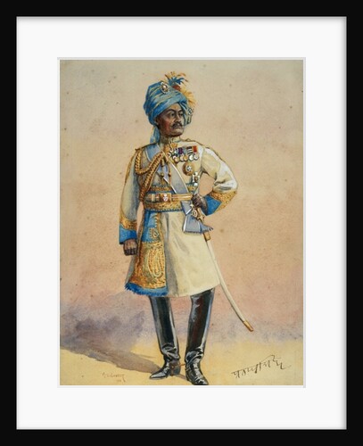 Hon Major-General H.H. Maharaja Sir Pratap Singh Bahadur by Alfred Crowdy Lovett