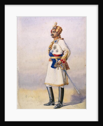 Hon Colonel H.H. Maharaja Sir Ganja Singh, Bahadur of Bikaner by Alfred Crowdy Lovett