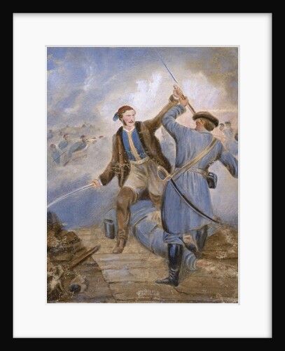 Major CC Teesdale, winning the VC at Kars, 29th September 1855 by Chevalier Louis-William Desanges