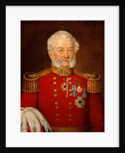 Major General Sir Abraham Roberts, Army Staff, 1854 circa by Unknown Artist
