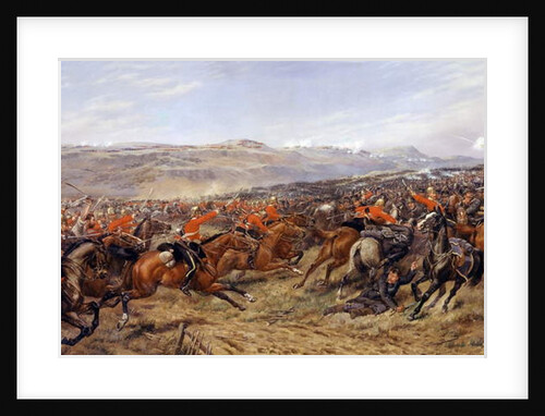 The Charge of the Heavy Brigade at the Battle of Balaclava, 25 October 1854, 1897 by Godfrey Douglas Giles