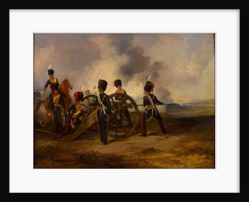 A Royal Horse Artillery gun crew loading, 1844 circa by Henry Martens