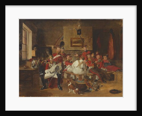 2nd Life Guards, Guard Room, 1828 circa by Frederick Richard Pickersgill