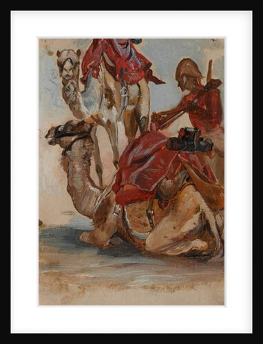 British Soldier, Camel Corps, Egypt, 1st Sudan War, 1885 circa by Lady (1846-1933) Butler