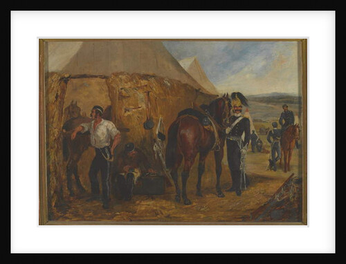 The 6th Dragoon Guards at Chobham Camp, 14 June-25 August 1853 by Samuel Henry (1810-94) (attributed to) Alken