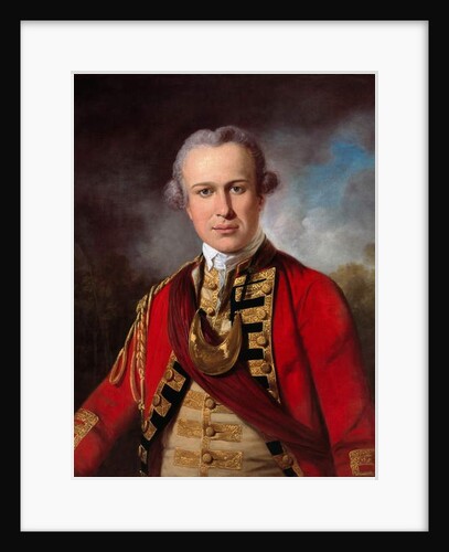 Unidentified Officer of a Royal Regiment of Foot, c.1760 by Tilly Kettle