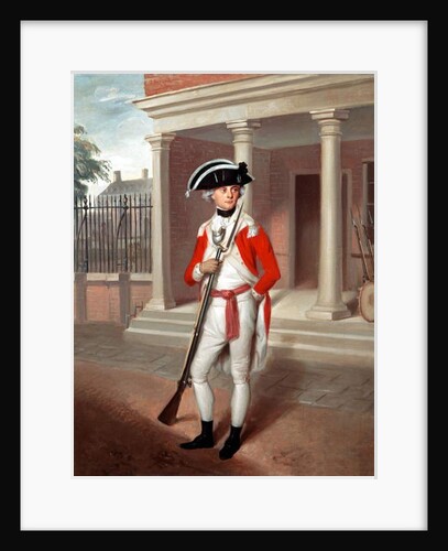Lieutenant George Belson, Corps of Marines, Chatham, c.1780 by Richard Livesay