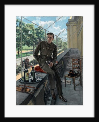 Rex Whistlers self-portrait in Welsh Guards uniform, May 1940 by Rex Whistler