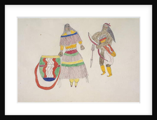 Woman with basket and man with quiver by Frederick Gokliz