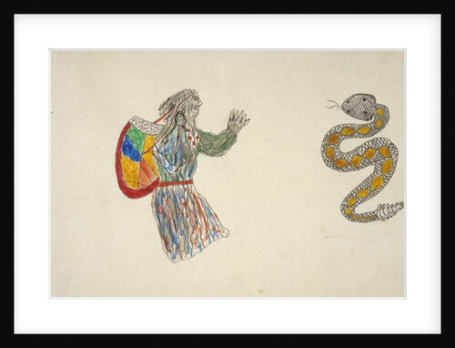 Man and snake by Frederick Gokliz