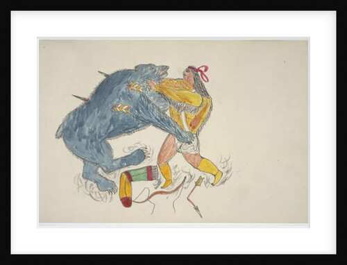 Man and bear by Frederick Gokliz
