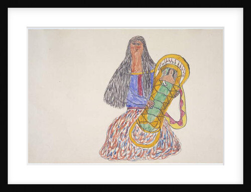 Woman and baby in cradleboard by Frederick Gokliz