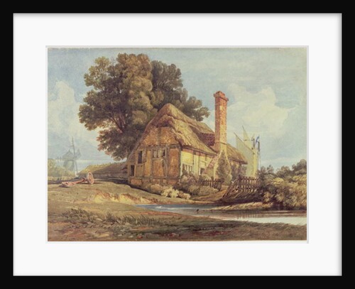 Riverside Cottage by Miles Edmund Cotman