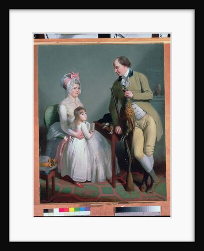 Mr and Mrs Custance of Norwich and their Daughter Frances, c.1786 by William Beechey