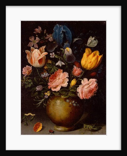 Floral Study with Insects by Andries