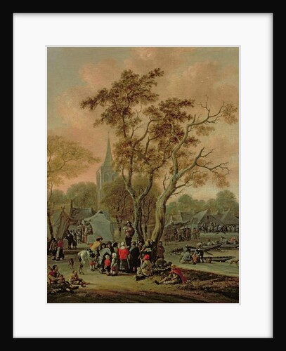 A Village Fair with a Mummer, 1702 by Salomon Rombouts