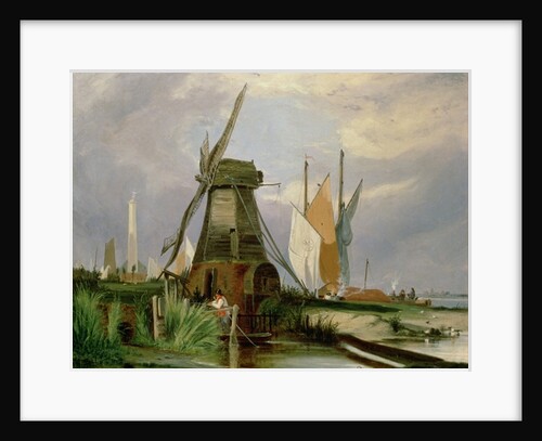 On the River Yare, 1846 by Alfred Stannard