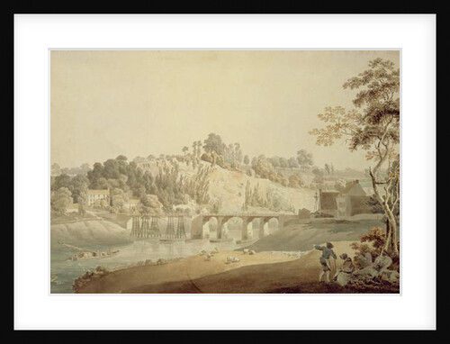 Chepstow Bridge, Wye Valley by Michael (1743-1801) Rooker