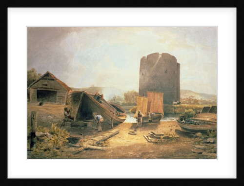Boat Builder's Yard, near the Cow's Tower, Norwich by John Thirtle