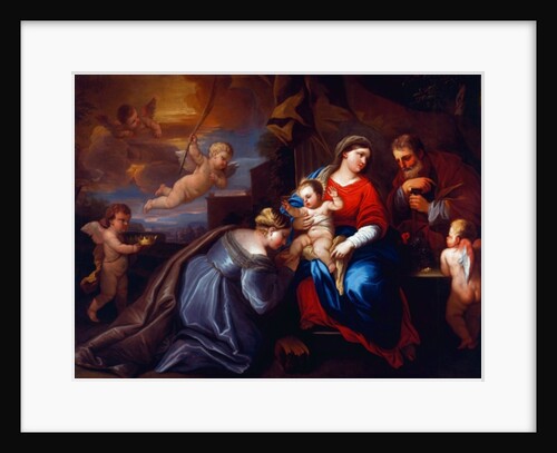 The Mystic Marriage of St. Catherine in a Giordano Composition by Luca Giordano