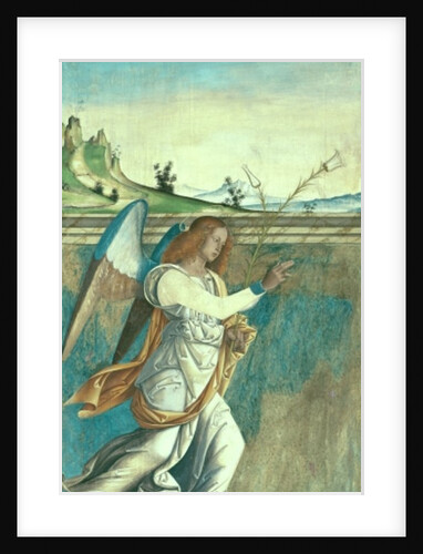 Angel Gabriel, annunciation panel originally forming one of the outside shutters of the organ in San Bartolomeo, Vicenza by Giovanni de' Vajenti Speranza