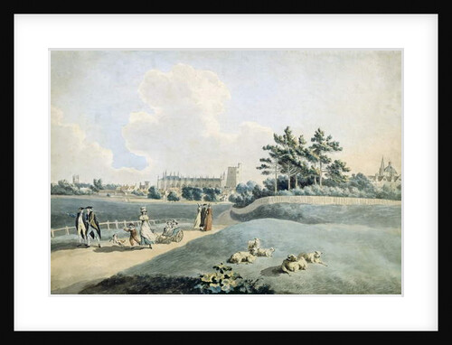 New College from the Parks, c.1790 by Peter Le Cave