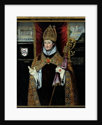 Portrait of William of Wykeham by School English