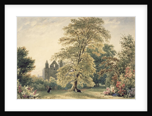 New College Gardens at Oxford, 1831 by Frederick Nash
