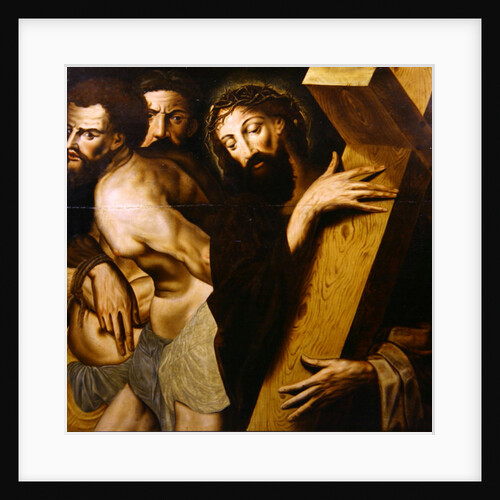 Christ and the Two Thieves by Michiel I (circle of) Coxie or Coxcie