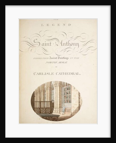 Ms. New Coll 380, f32r. The antiquities of the Cathedral Church of Saint Mary, Carlisle, drawn by Robert Carlile, 1795 by Robert Carlile