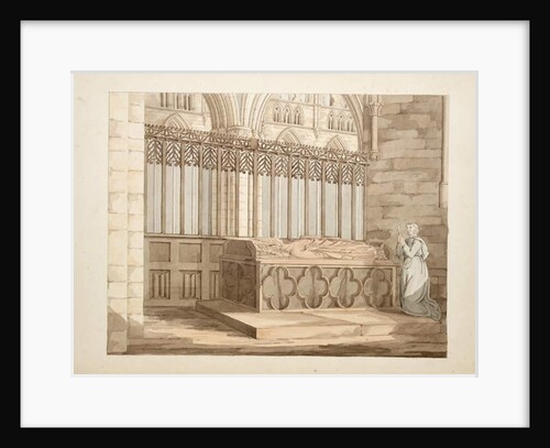 Ms. New Coll 380, f7r. The antiquities of the Cathedral Church of Saint Mary, Carlisle, drawn by Robert Carlile, 1795 by Robert Carlile