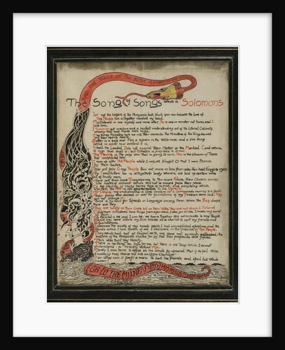 The Song of Songs which is Solomon's, 8th September 1907 by Joseph Rudyard Kipling