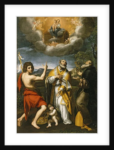 The Madonna of Loreto Appearing to St. John the Baptist, St. Eligius, and St. Anthony Abbot, c.1618-1620 by Domenichino (1581-1641)