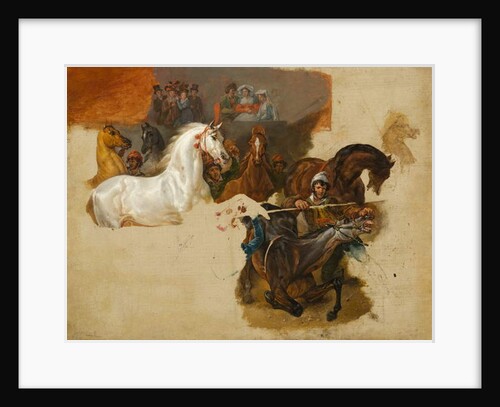 Race of the Riderless Horses, c.1820 by Emile Jean Horace Vernet