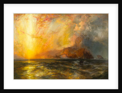 Fiercely the red sun descending/Burned his way along the heavens, 1875-1876 by Thomas Moran